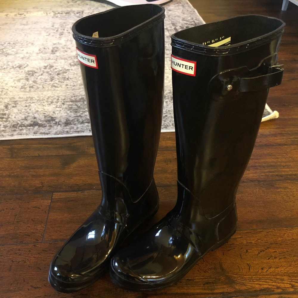 Hunter Women’s Original Tall Rain Boot Black Gloss